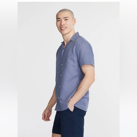 chubbies THE BLUE BERRYMORE LINEN SUNDAY SHIRT - Picture 3 of 16